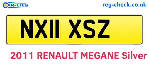 NX11XSZ are the vehicle registration plates.