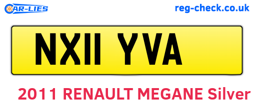 NX11YVA are the vehicle registration plates.