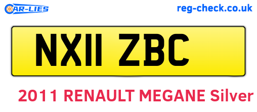 NX11ZBC are the vehicle registration plates.
