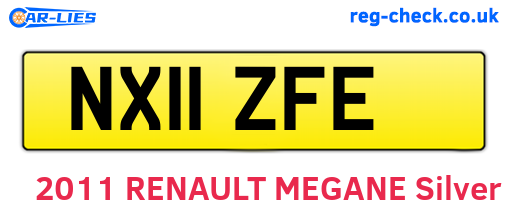 NX11ZFE are the vehicle registration plates.