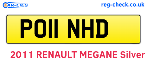 PO11NHD are the vehicle registration plates.