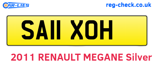 SA11XOH are the vehicle registration plates.