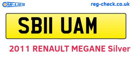 SB11UAM are the vehicle registration plates.
