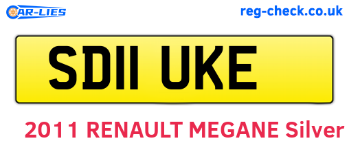 SD11UKE are the vehicle registration plates.