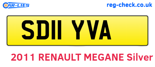 SD11YVA are the vehicle registration plates.