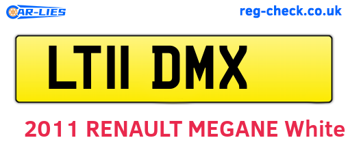 LT11DMX are the vehicle registration plates.