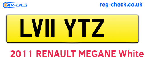 LV11YTZ are the vehicle registration plates.