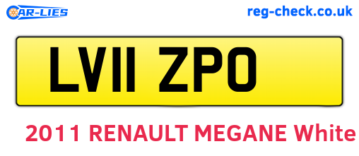 LV11ZPO are the vehicle registration plates.