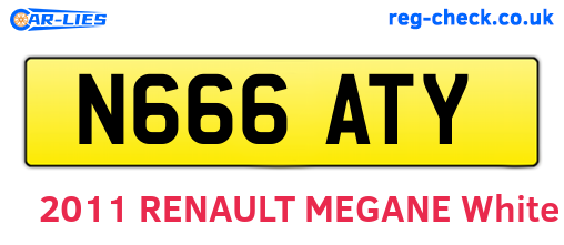 N666ATY are the vehicle registration plates.