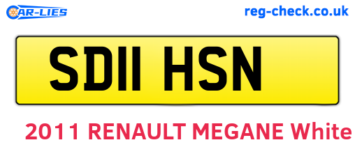 SD11HSN are the vehicle registration plates.