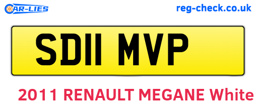 SD11MVP are the vehicle registration plates.