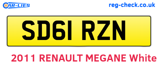 SD61RZN are the vehicle registration plates.