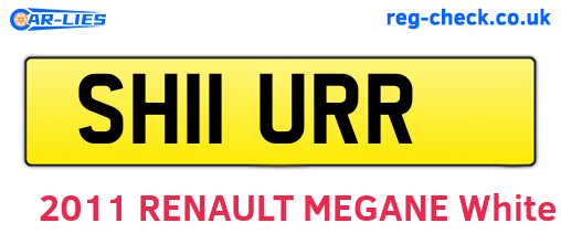 SH11URR are the vehicle registration plates.