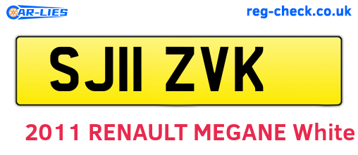 SJ11ZVK are the vehicle registration plates.