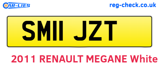 SM11JZT are the vehicle registration plates.