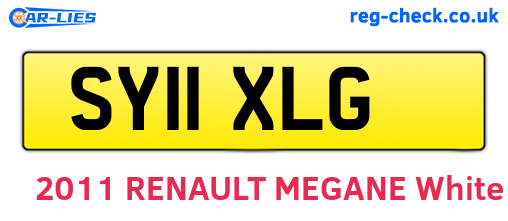SY11XLG are the vehicle registration plates.