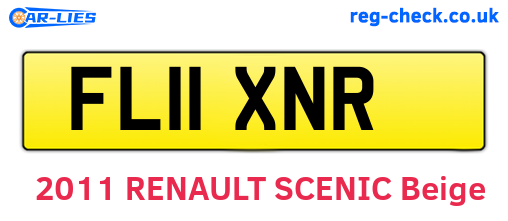 FL11XNR are the vehicle registration plates.