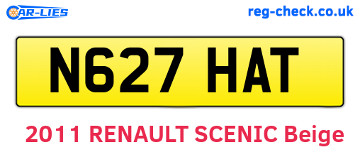 N627HAT are the vehicle registration plates.