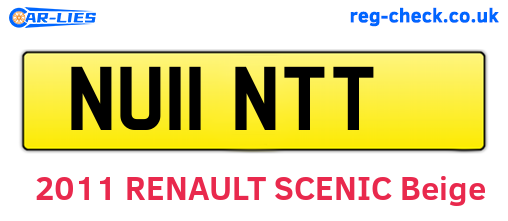 NU11NTT are the vehicle registration plates.