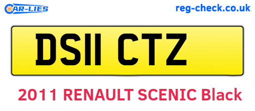 DS11CTZ are the vehicle registration plates.