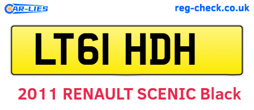 LT61HDH are the vehicle registration plates.