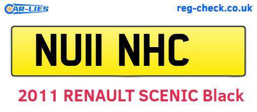 NU11NHC are the vehicle registration plates.