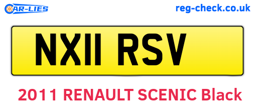 NX11RSV are the vehicle registration plates.