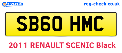 SB60HMC are the vehicle registration plates.