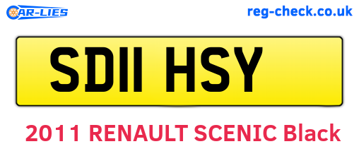 SD11HSY are the vehicle registration plates.