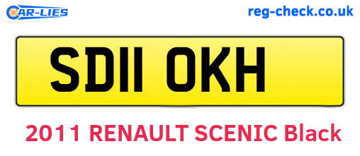 SD11OKH are the vehicle registration plates.