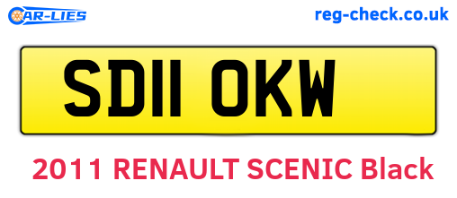 SD11OKW are the vehicle registration plates.