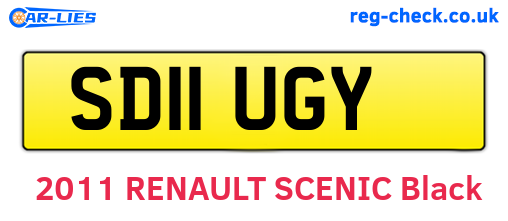 SD11UGY are the vehicle registration plates.