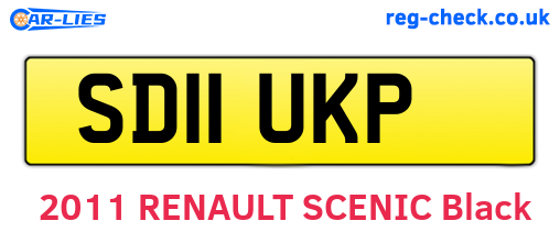 SD11UKP are the vehicle registration plates.