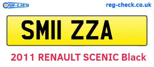 SM11ZZA are the vehicle registration plates.