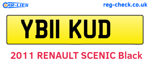 YB11KUD are the vehicle registration plates.