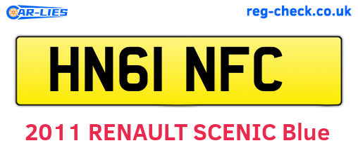 HN61NFC are the vehicle registration plates.