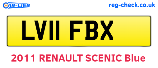 LV11FBX are the vehicle registration plates.