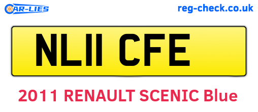 NL11CFE are the vehicle registration plates.