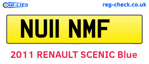 NU11NMF are the vehicle registration plates.