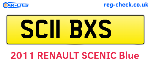 SC11BXS are the vehicle registration plates.