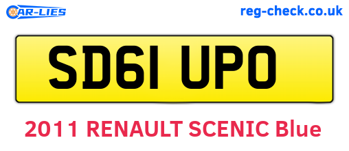SD61UPO are the vehicle registration plates.