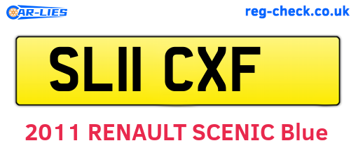 SL11CXF are the vehicle registration plates.