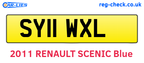 SY11WXL are the vehicle registration plates.