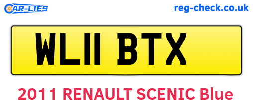 WL11BTX are the vehicle registration plates.