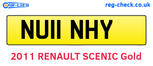 NU11NHY are the vehicle registration plates.
