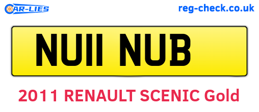 NU11NUB are the vehicle registration plates.