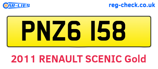 PNZ6158 are the vehicle registration plates.