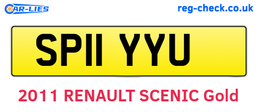 SP11YYU are the vehicle registration plates.