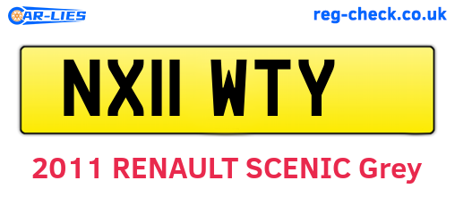NX11WTY are the vehicle registration plates.
