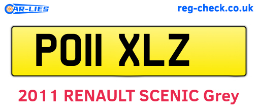 PO11XLZ are the vehicle registration plates.